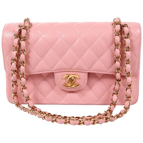 chanel pink caviar classic flap 2.55 bag